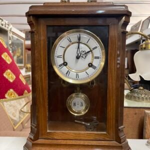 Orologio a pendolo vintage da tavolo in legno – marca Kienzle