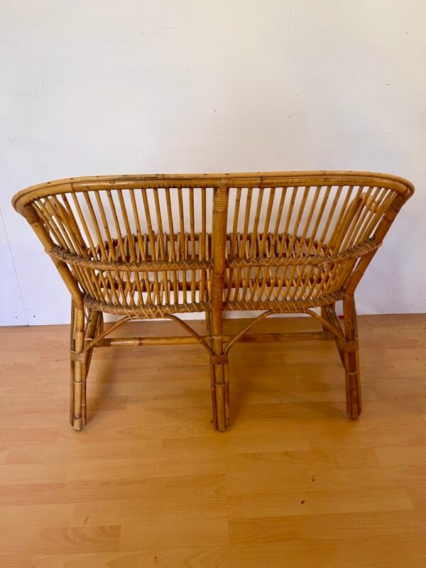 Panca in Rattan Naturale – 2 Posti - Image 3