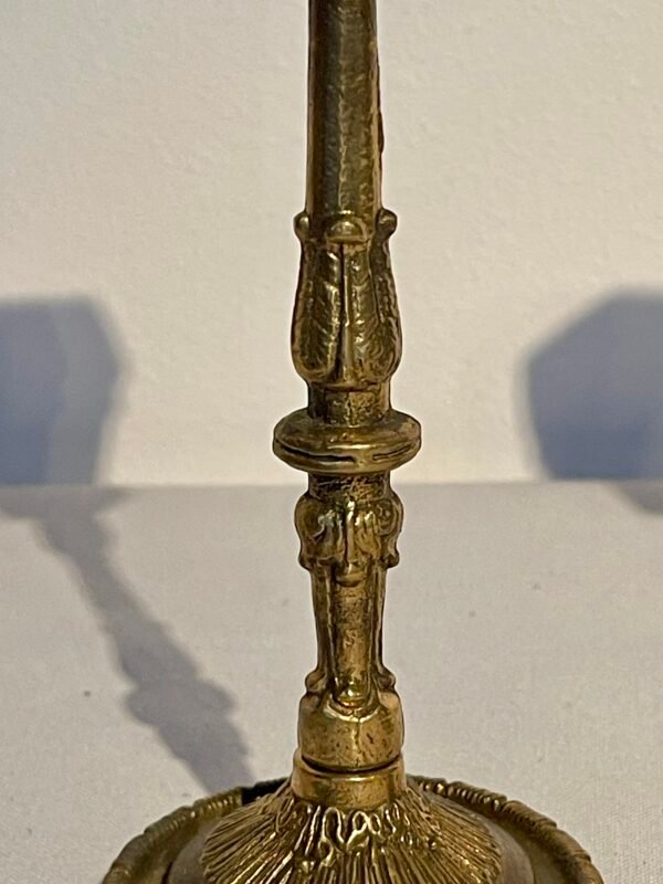 Coppia di Candelieri in Ottone – Stile Neoclassico - Image 4