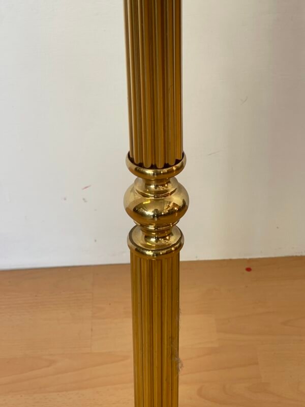 Colonna porta vaso / alzata in ottone lucido - Image 4