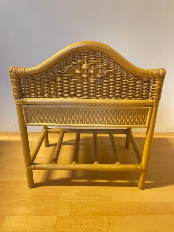 Comodino in bambù e rattan intrecciato - Image 4