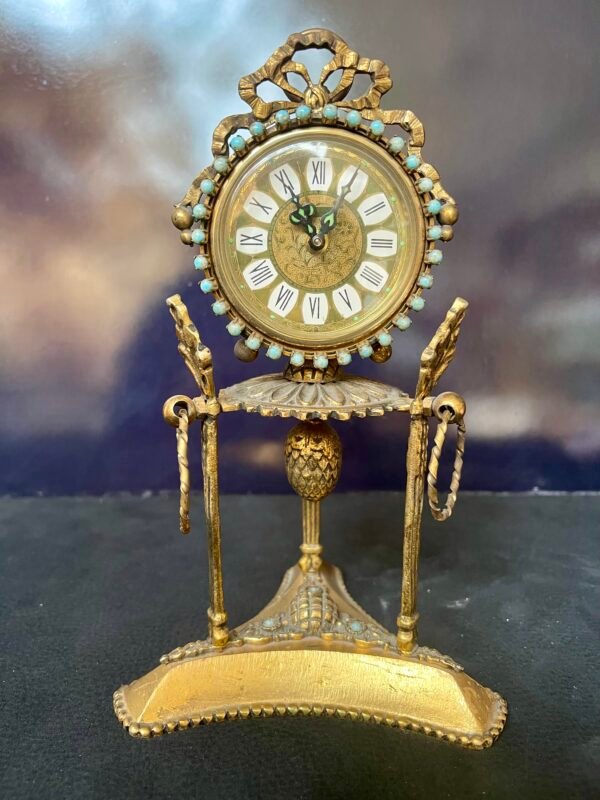 Orologio da tavolo con pietre dure - Image 4
