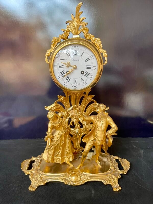 Orologio con scena galante Rococò - Image 3