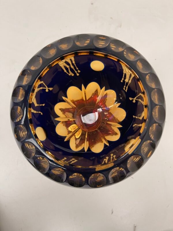 Vaso Capodimonte blu e oro - Image 5