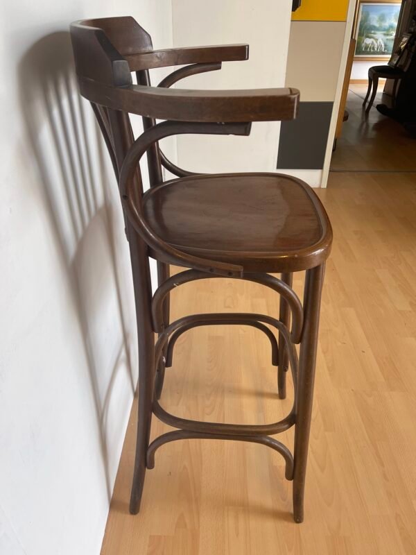 Sgabello da Bar Thonet in Legno Curvato - Stile Bistro Classico - Image 4