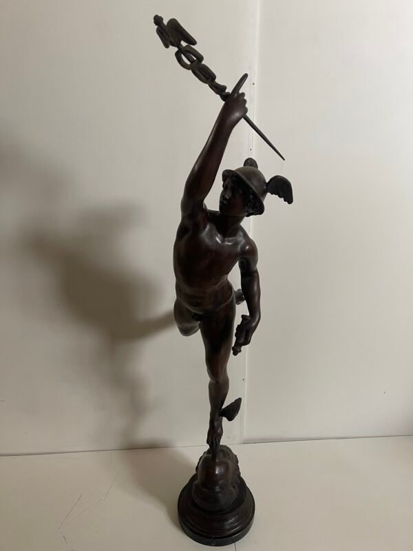 Maestosa Scultura in Bronzo - "Mercurio