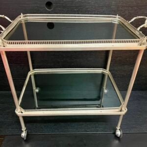 Carrello bar argentato