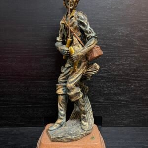 Statua "Il Pescatore" in Bronzo Patinato