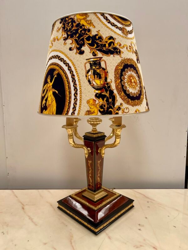 Lussuosa lampada da tavolo in stile Impero con paralume Classico versailles - Image 8