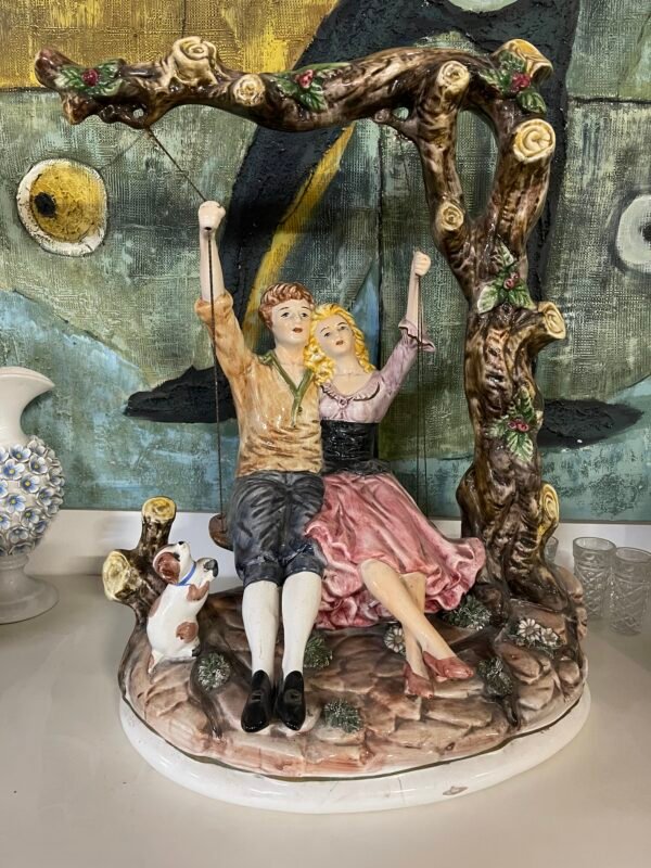 Coppia su Altalena "Nao Lladro" o similare - Collezione Natalia - Image 2