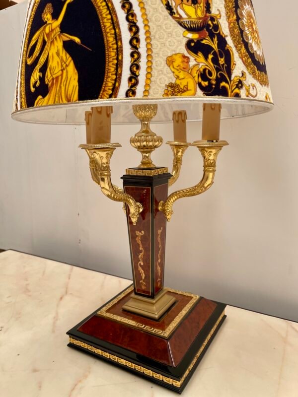 Lussuosa lampada da tavolo in stile Impero con paralume Classico versailles - Image 7