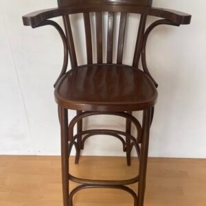 Sgabello da Bar Thonet in Legno Curvato - Stile Bistro Classico