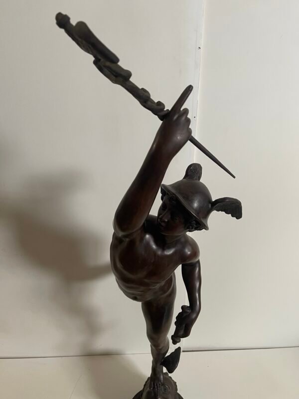Maestosa Scultura in Bronzo - "Mercurio - Image 3