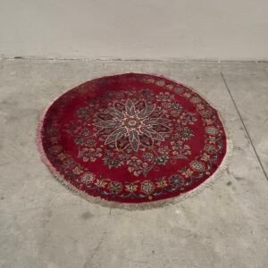 Tappeto Rotondo Orientale Vintage