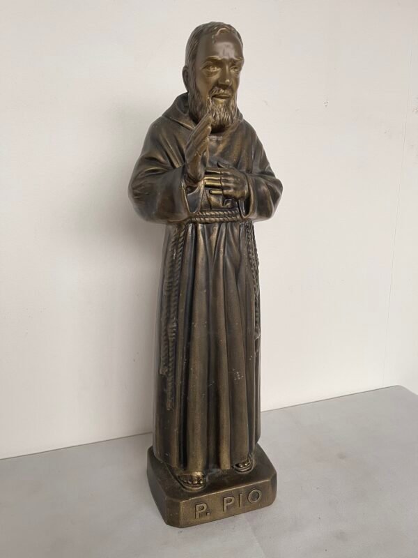 Statua di bronzo di Padre Pio - Icona religiosa - Image 2