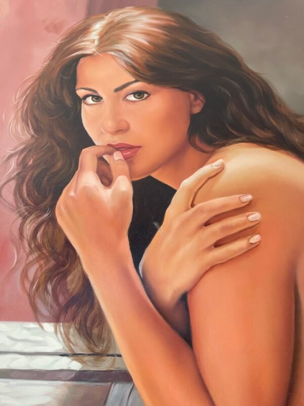 Dipinto Erotico Realistico – Nudo Femminile firmato D. Monte - Image 3
