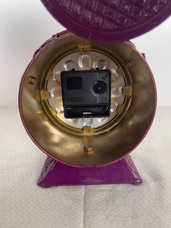 Orologio da tavolo vintage Hermle – Stile barocco con finitura viola lucido - Image 4