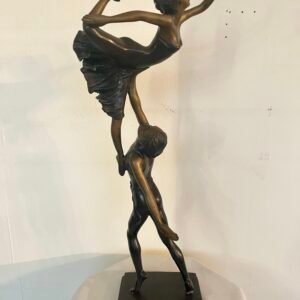 Scultura in Bronzo – Coppia di Ballerini in Movimento