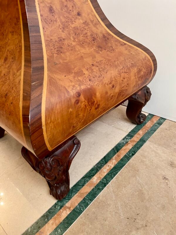 Tavolino d’appoggio in legno intarsiato – design vintage - Image 7