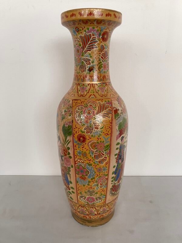 Grande Vaso Decorativo Cinese in Porcellana – Dipinto a Mano - Image 5