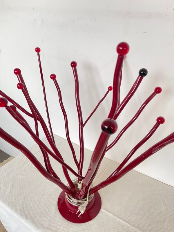 Lampada decorativa moderna – Design ramificato in metallo rosso bordeaux - Image 4