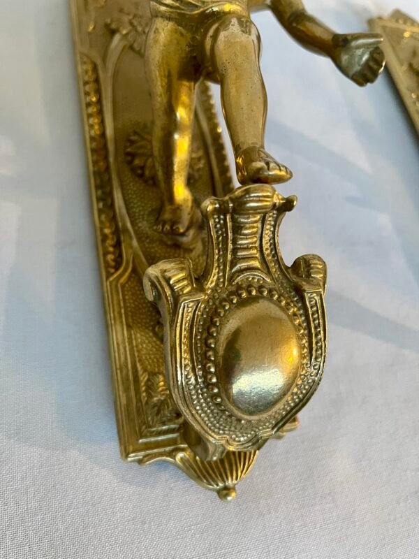 Lucidi Angeli: Appliques in Bronzo Dorato con Cherubini - Image 4