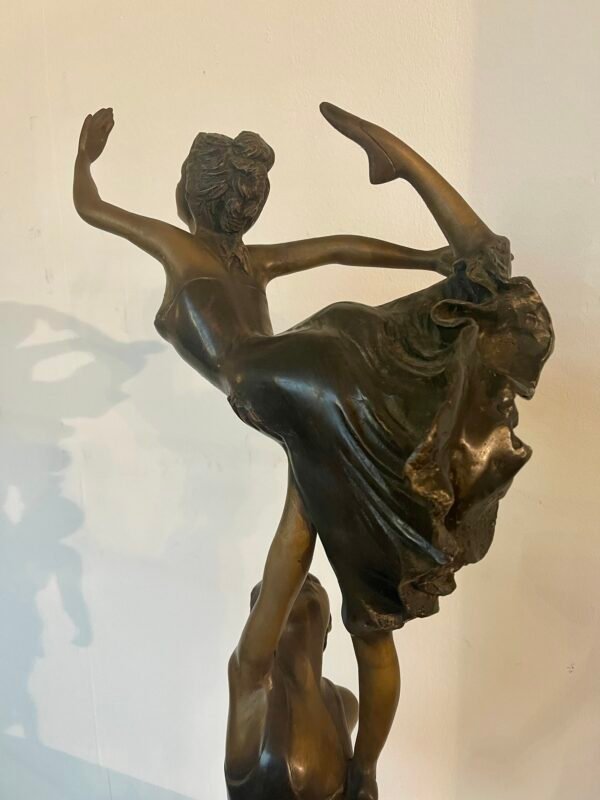 Scultura in Bronzo – Coppia di Ballerini in Movimento - Image 6