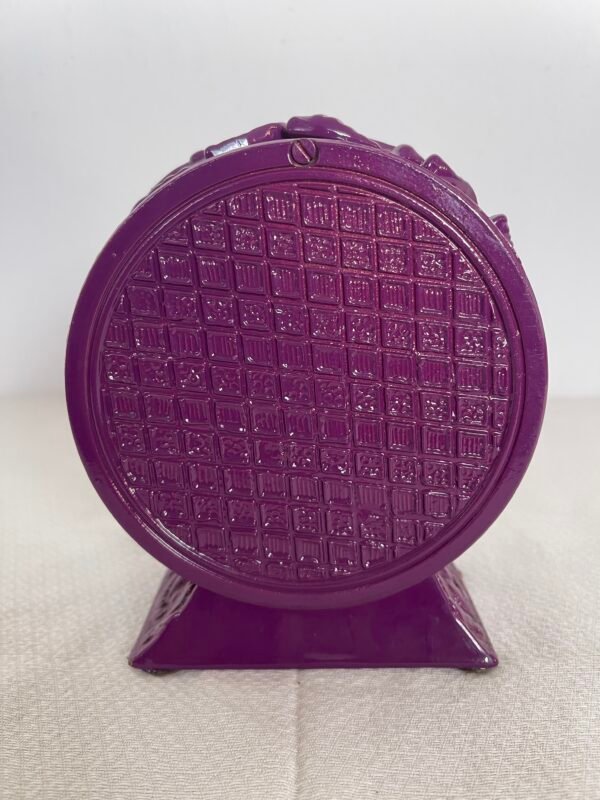 Orologio da tavolo vintage Hermle – Stile barocco con finitura viola lucido - Image 3