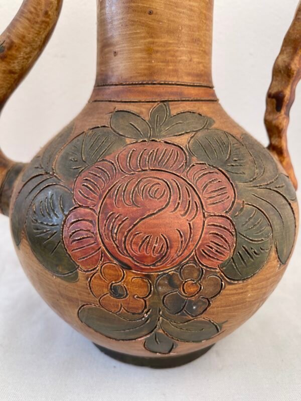 Brocca Decorativa in Terracotta Dipinta a Mano – Stile Rustico / Folk Art - Image 7
