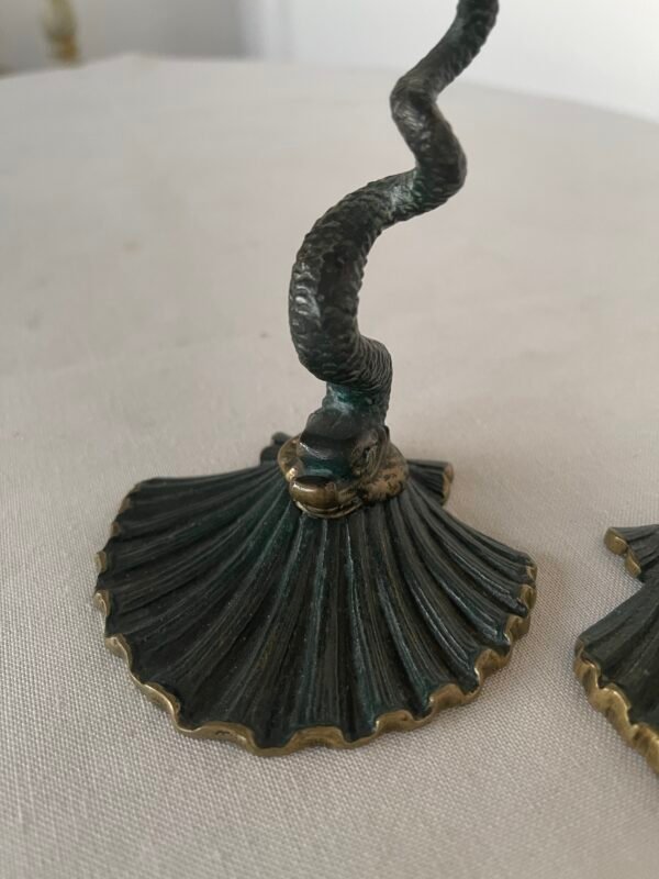Serpente di Luce: Coppia di portacandele in Stile Vintage - Image 4