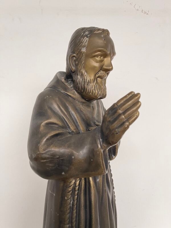 Statua di bronzo di Padre Pio - Icona religiosa - Image 3