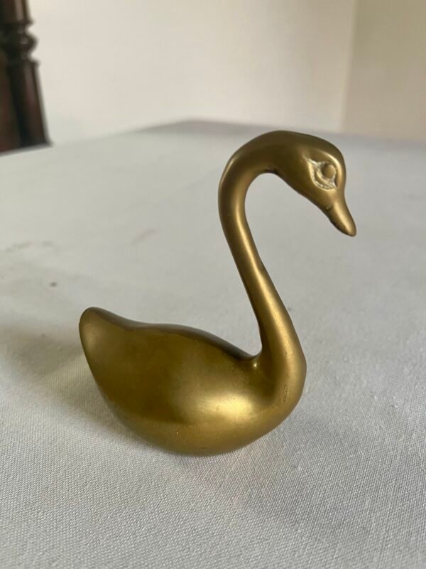 Cigno Decorativo in Ottone Massiccio - Image 4
