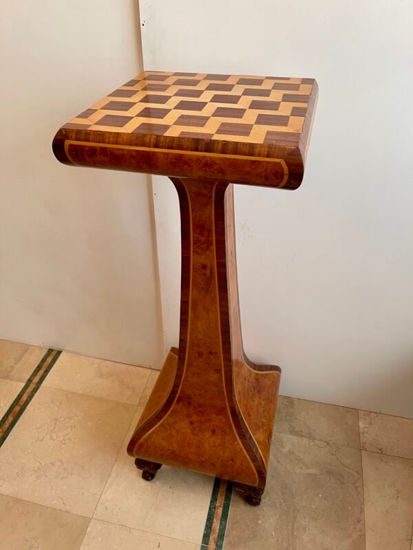 Tavolino d’appoggio in legno intarsiato – design vintage - Image 3