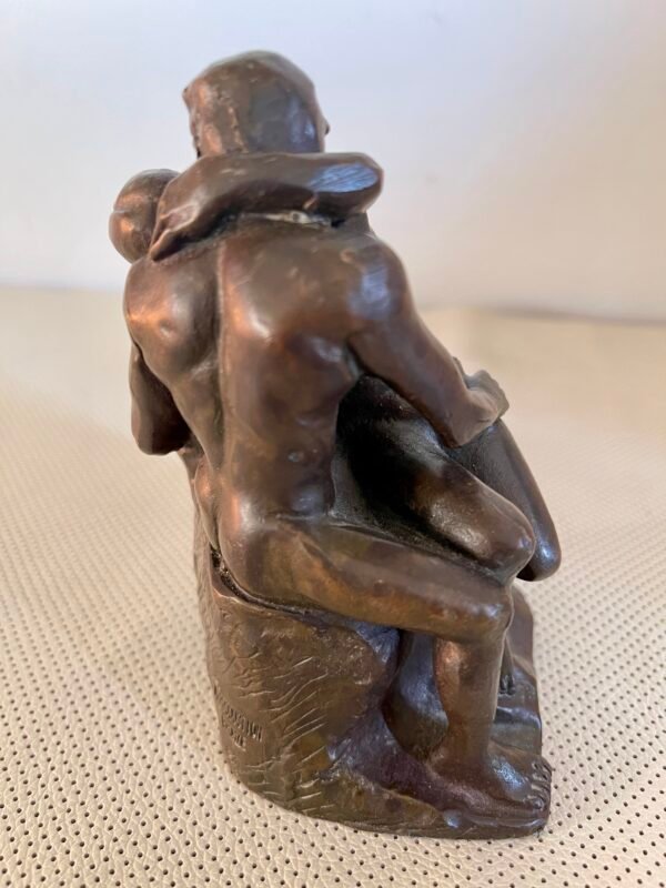 Scultura in bronzo "Il Bacio" – ispirata a Rodin - Image 3