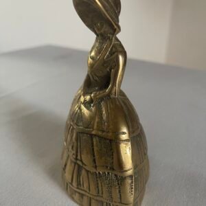 Statuetta/Campana in Bronzo a Forma di Dama Vittoriana