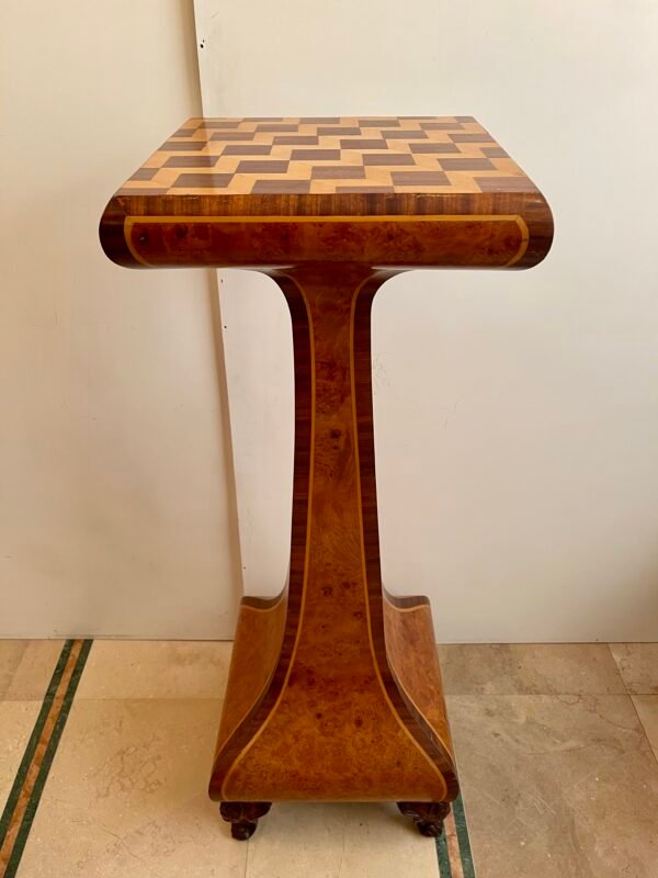 Tavolino d’appoggio in legno intarsiato – design vintage - Image 6