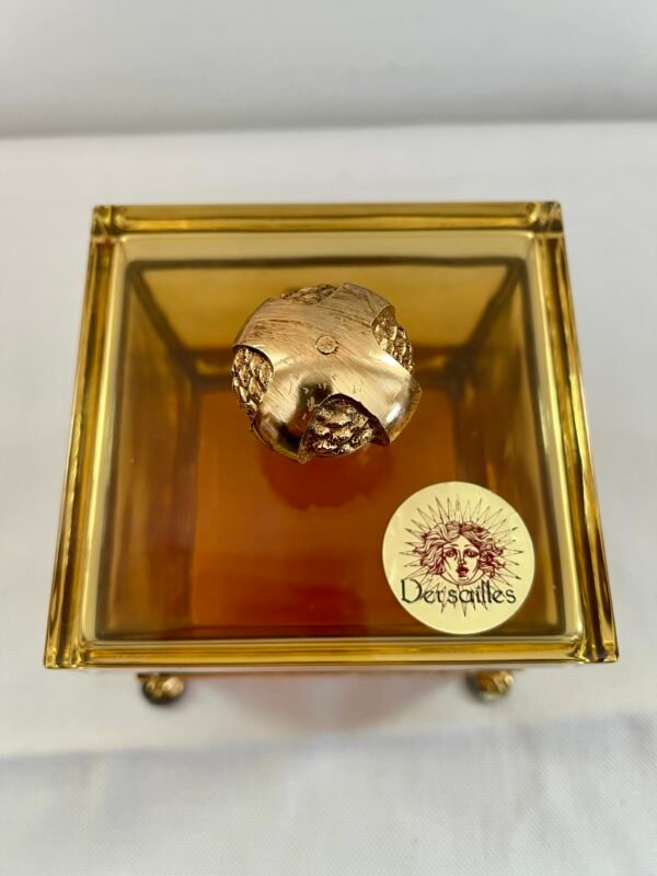 Scatola Decorativa in Cristallo Ambra con Dettagli Dorati – Desjardins Paris - Image 5