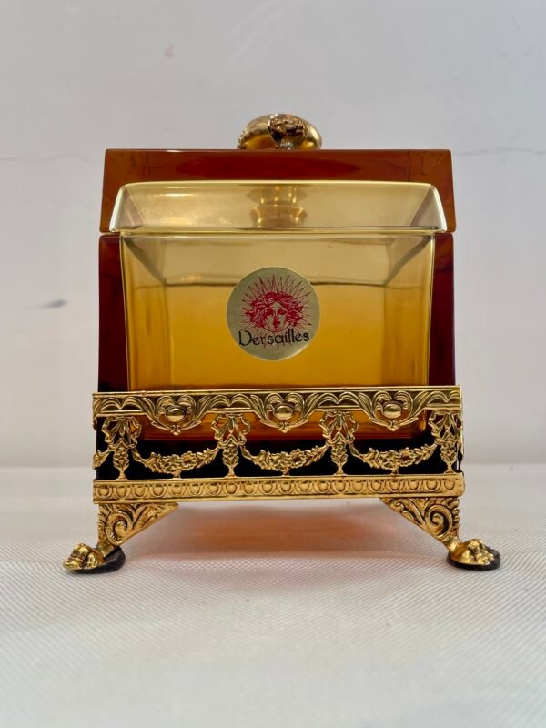Scatola Decorativa in Cristallo Ambra con Dettagli Dorati – Desjardins Paris - Image 3