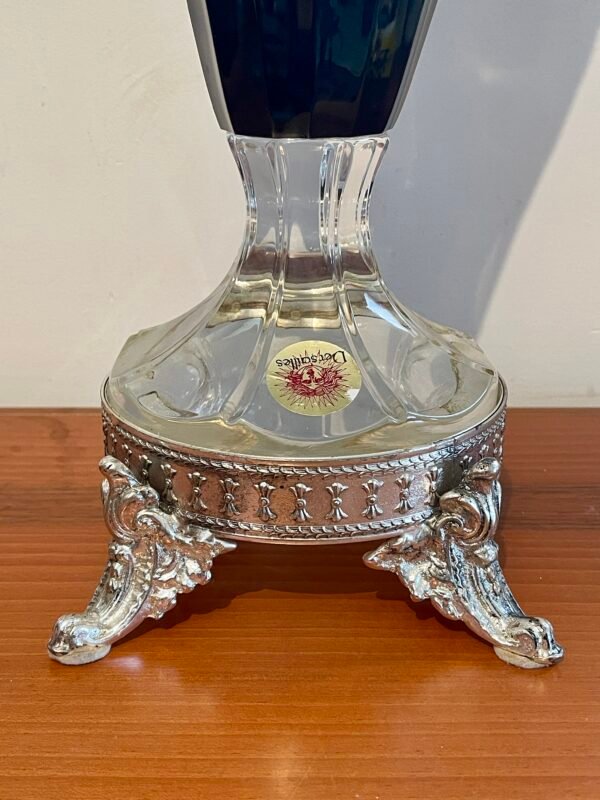 Vaso in Cristallo Versailles con Incisione Solare e Base Dorata - Image 2