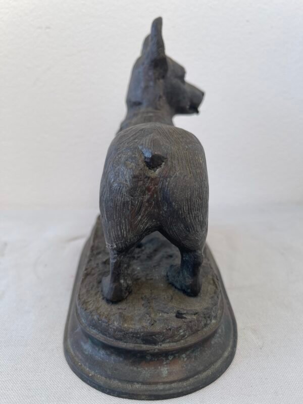 Statua in Bronzo di Cane Corgi – Elegante Scultura in Stile Realistico - Image 5