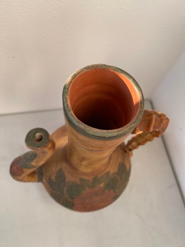 Brocca Decorativa in Terracotta Dipinta a Mano – Stile Rustico / Folk Art - Image 9