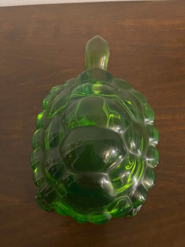 Scultura Tartaruga in Vetro – Verde Smeraldo - Image 2