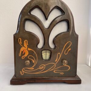 Radio Vintage in Stile Retrò Art Déco – Pezzo Decorativo da Collezione