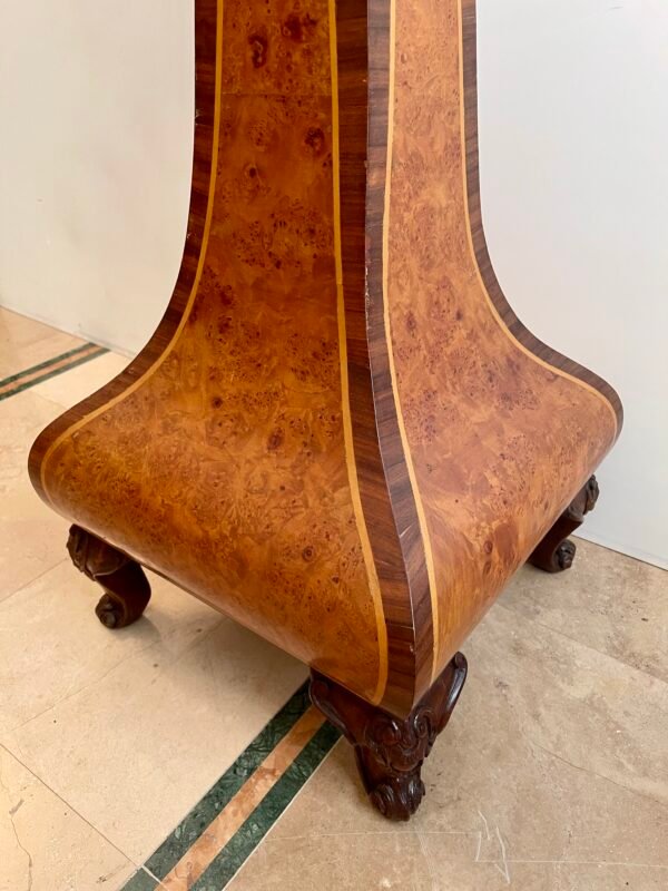 Tavolino d’appoggio in legno intarsiato – design vintage - Image 4