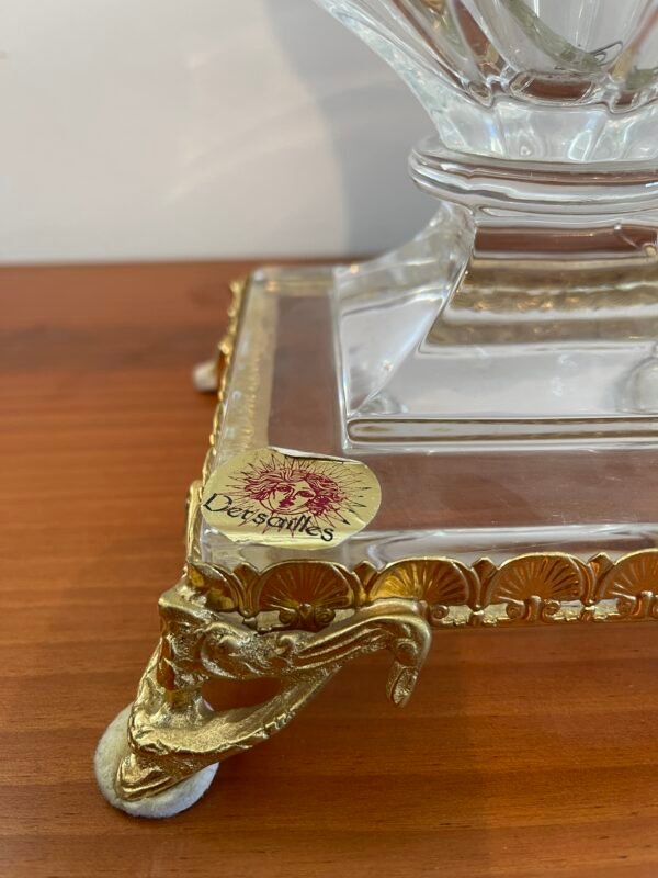 Vaso in Cristallo Desgaldes con Base Dorata – Stile Versailles - Image 3