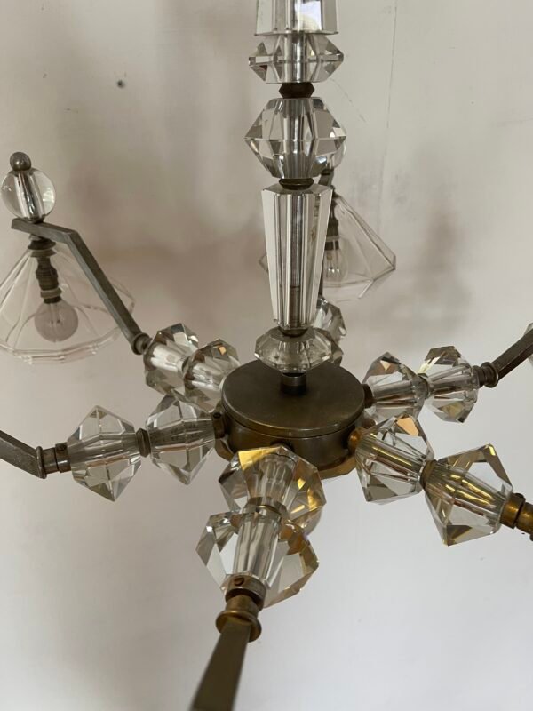 Lampadario vintage in vetro di murano e ottone – Design anni ‘70 - Image 3