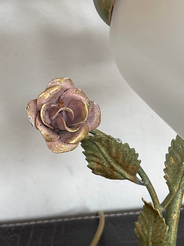 Lampada da Tavolo Shabby Chic – Stile Fiorito Romantico - Image 3