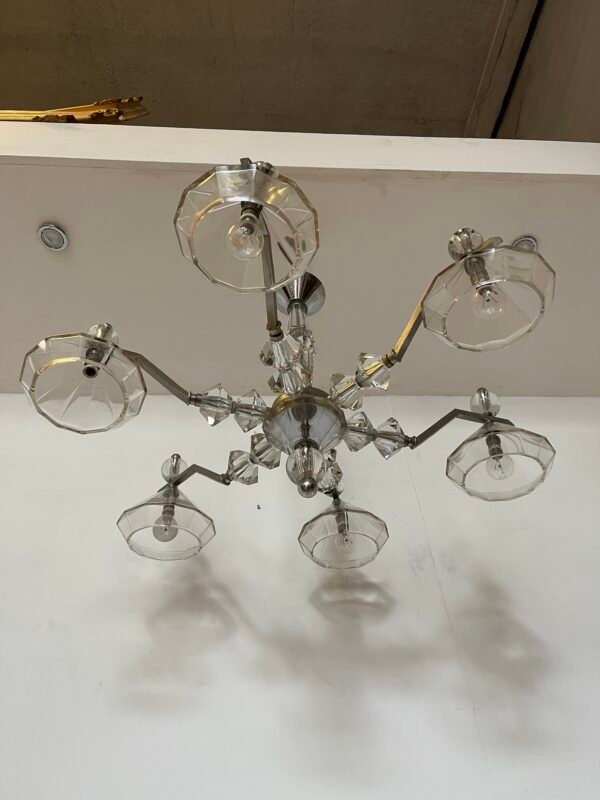 Lampadario vintage in vetro di murano e ottone – Design anni ‘70 - Image 2