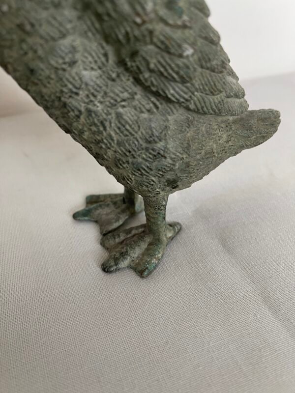 Scultura in Metallo Raffigurante Anatra – Lavorazione Artigianale - Image 4