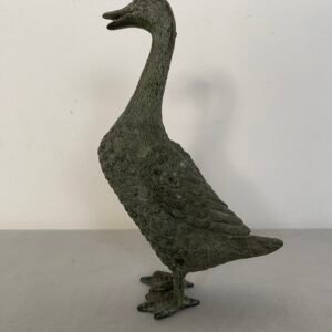 Scultura in Metallo Raffigurante Anatra – Lavorazione Artigianale